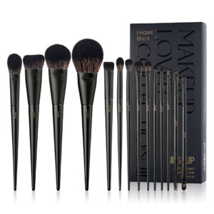 Matte Black Versatile Brush Set Collection 14pcs